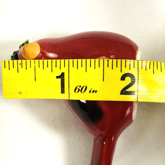 Cardinals NEW Salt and Pepper Shakers Christmas Wreath Ceramic 3 inch Birds - Picture 8 of 16